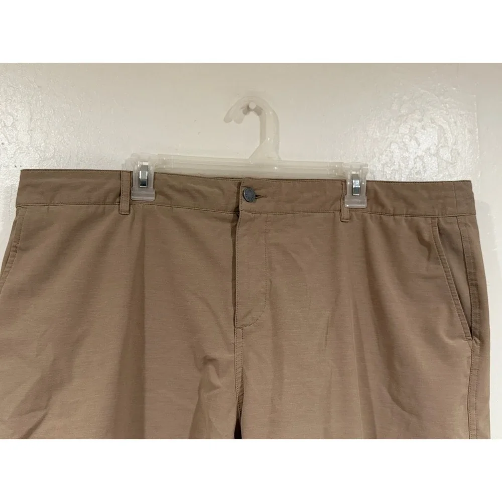 Faherty All Day Shorts Mens 42 Khaki Tan Recycled Stretch MSC0012